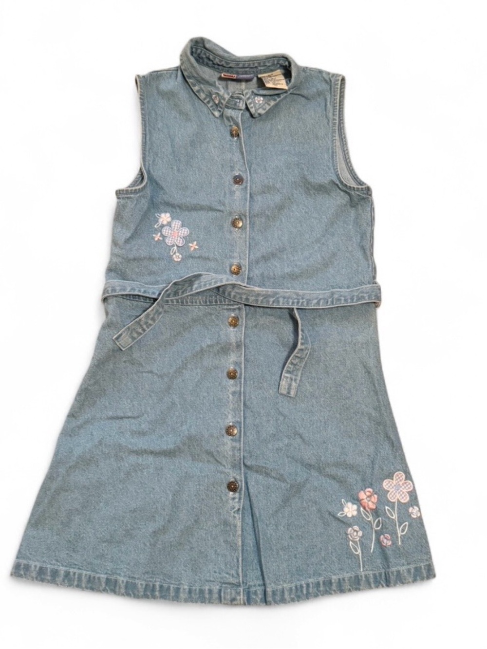 Vintage denim jumper dress
